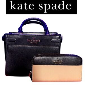 KATE SPADE Leather Crossbody w/Bonus Wallet, EUC